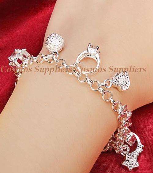 SPECIAL CHRISTMAS GIFT!! IMPRESSIVE SILVER BRACELET!925 SILVER STAMP NEVER BEFORE FOR R1-00!!!!
