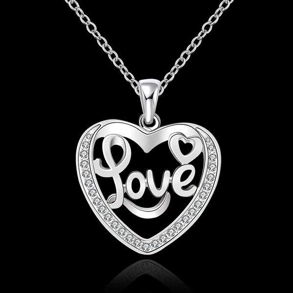 SILVER 925 CRYSTAL HEART NECKLACE - ABSOLUTELY BEAUTIFUL - PERFECT XMAS GIFT!!!!