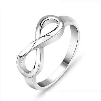 NEW! 925 SOLID Sterling Silver Infinity Endless Love Symbol Ring - Beautiful and a MUST bid!