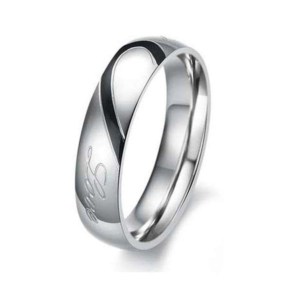 MOST IMPRESSIVE MEN TITANIUM COUPLE LOVE FOREVER RINGS - OPTION TO ADD LADY'S TITANIUM RING! NEW!!!!