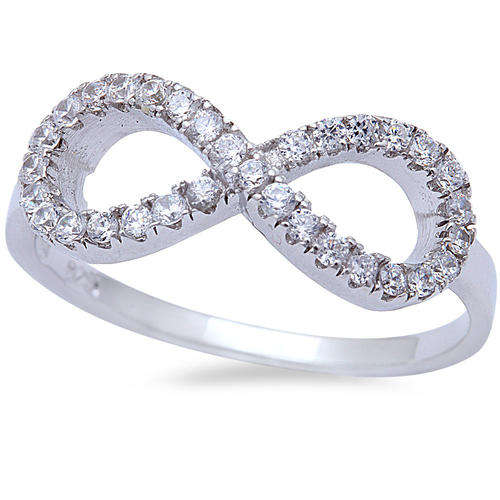 NEW! 925 SOLID Sterling Silver Infinity Endless Love Symbol Ring - Beautiful and a MUST bid!