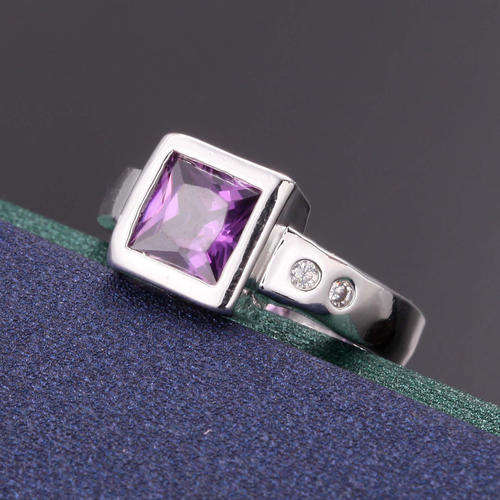 BEST OFFER! - IMPRESSIVE GENUINE AAA ZIRCON BEAUTIFUL SILVER RING - FIRST TIME ON R1.00 AUCTION!