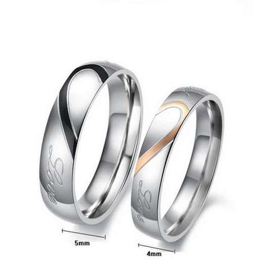 SPECIAL GIFT!  MEN'S TITANIUM COUPLE LOVE FOREVER RINGS - OPTION TO ADD OPTIONAL LADY'S! NEW!!!!