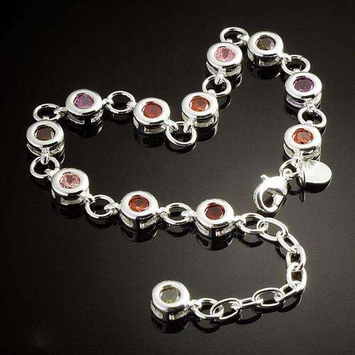 MUST BID!  FIRST TIME ON R1 AUCTION - BEAUTIFUL SILVER SWAROVSKI ELEMENT BRACELET!