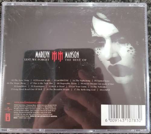 Marilyn Manson - Lest We Forget: The Best Of