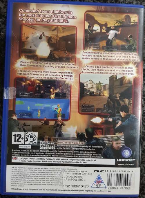 Tom Clancy`s Rainbow Six 3 (PS2)