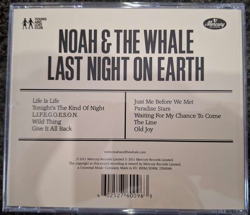 Noah and the Whale - Last Night On Earth