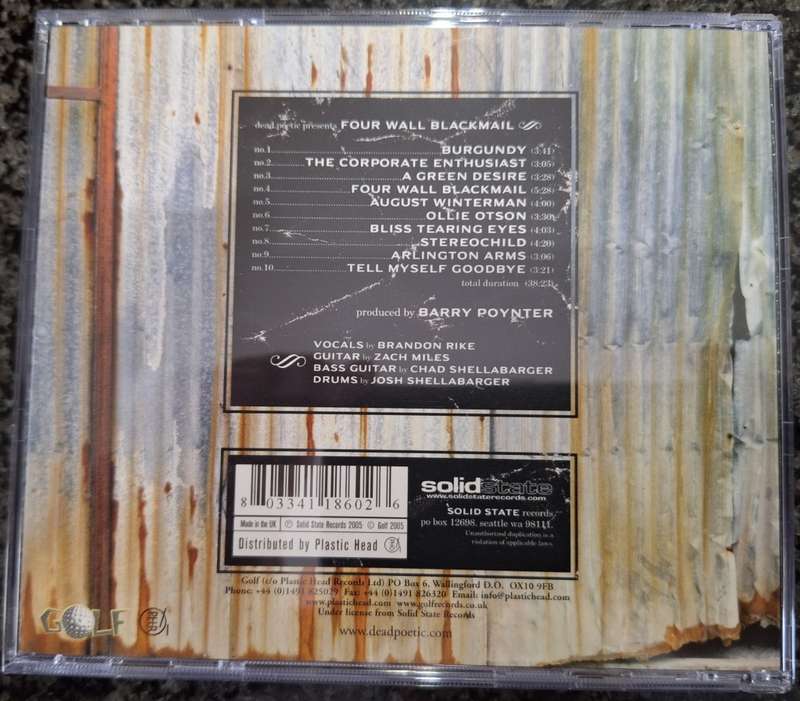 Dead Poetic - Four Wall Blackmail