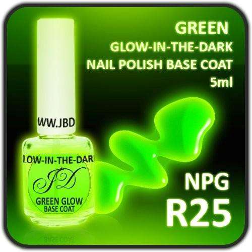 Glow in the dark nail polish - Green