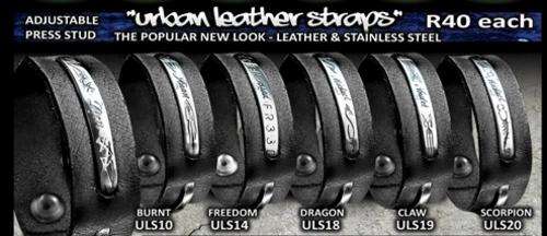 Urban Leather Straps - Engraving of your choice