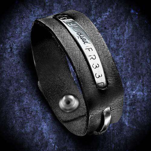 Engraving of your choice - Mens Urban Leather Strap