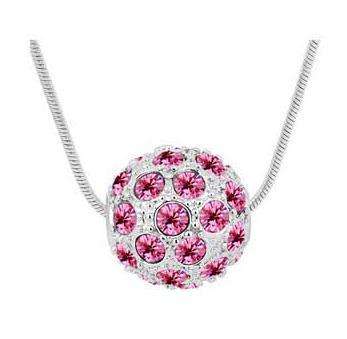 Ball Pendant Necklace adorned with Swarovski Crystals