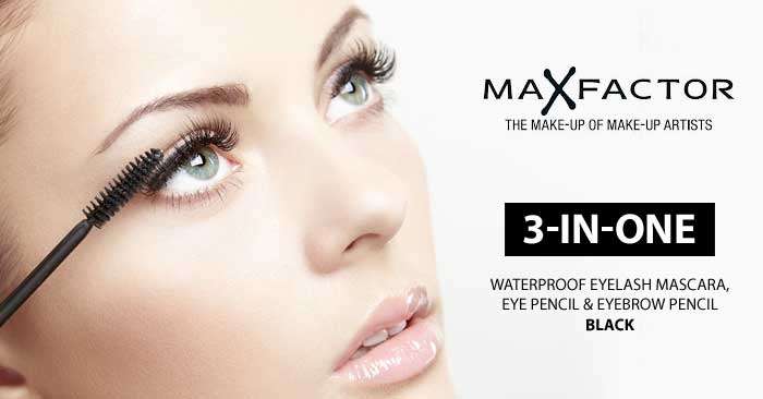 Max Factor 3 in 1 (Waterproof mascara, eyeliner and eyebrow pencil)