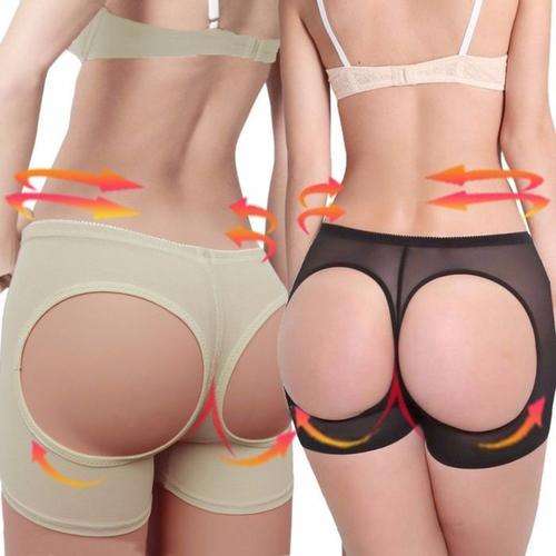 Buttock Lift Shaper in Black and Beige