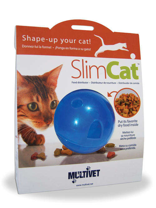SlimCat interactive cat feeder - blue