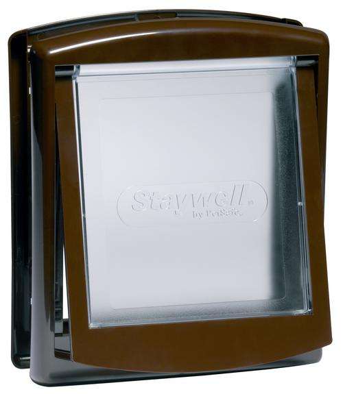 Staywell Medium Plastic Pet Door - brown