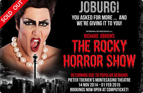 ROCKY HORROR AT MONTECASINO SATURDAY 24th JAN x 3 TICKETS