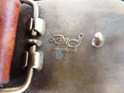 VINTAGE GENUINE LEATHER BELT WITH YSKOR BUCKLE
