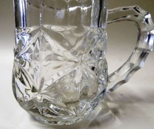 STUNNING CUT GLASS MILK JUG
