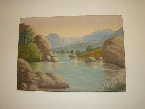 OLD  OIL ON CANVAS  PAINTING