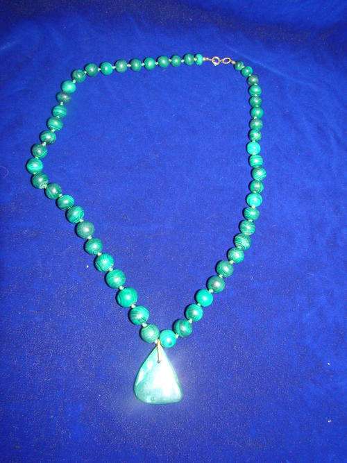 Old Malachite Necklace LOW START
