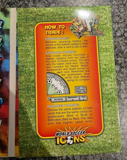 Complete set of World soccer Icons trading cards Tazo collection.