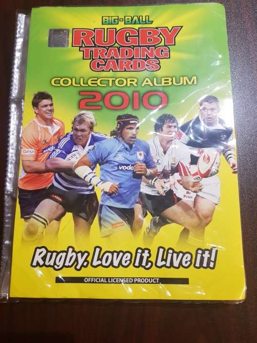 Complete 2010 Big Ball Rugby trading cards collector album