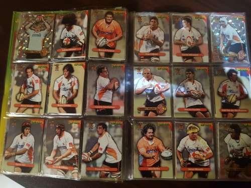 Complete 2010 Big Ball Rugby trading cards collector album