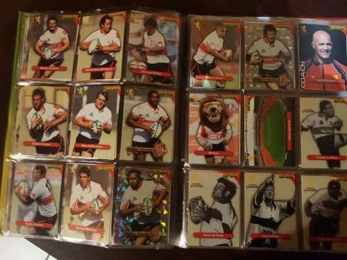 Complete 2010 Big Ball Rugby trading cards collector album