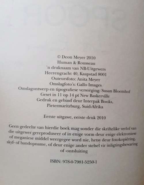 (Geteken) Spoor ~ Deon Meyer