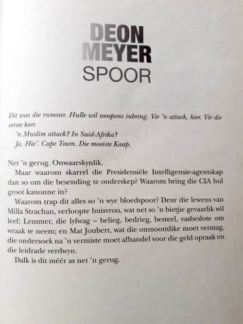 (Geteken) Spoor ~ Deon Meyer