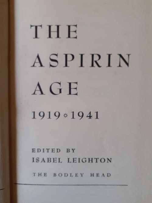 The Asprin Age 1919-1941 ~ edited by Isabel Leighton