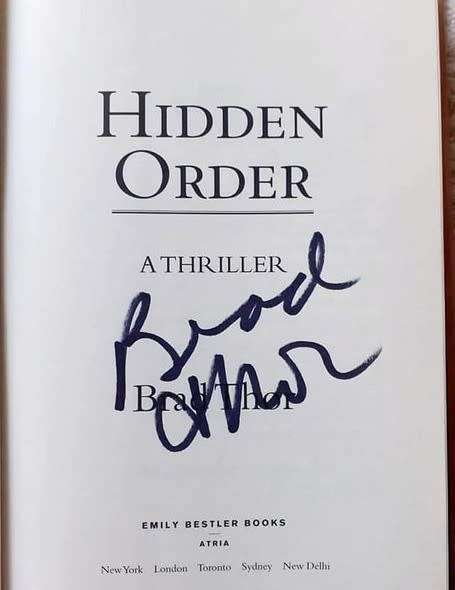 (signed) Hidden Order ~ Brad Thor