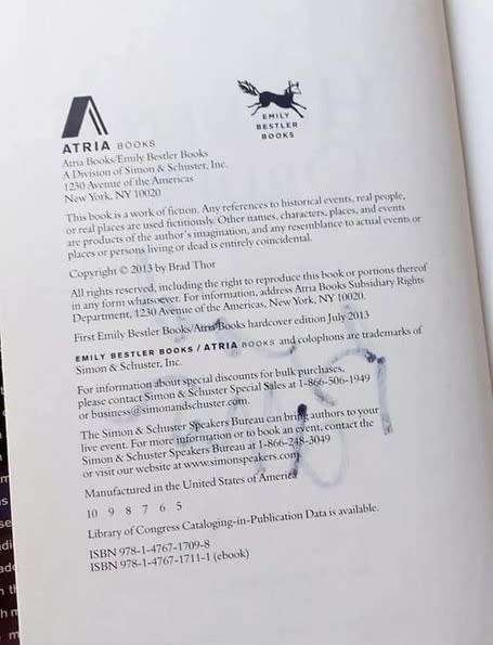 (signed) Hidden Order ~ Brad Thor