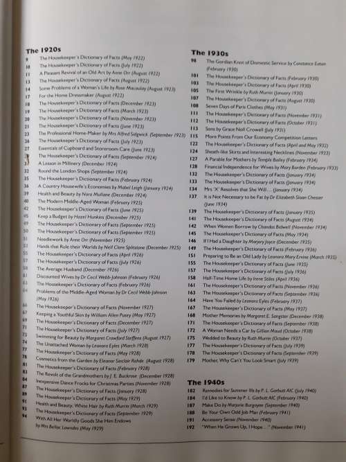 Things My Mother Should Have Told Me - THE BEST OF GOOD HOUSEKEEPING 1922-1940