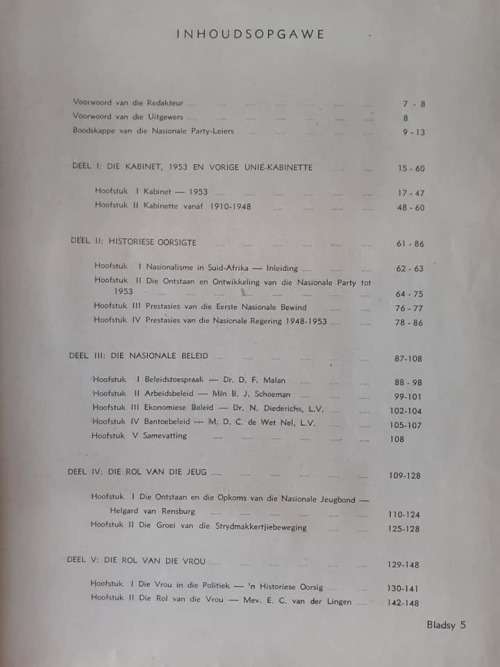 Die Triomf van Nasionalisme in Suid Afrika 1910-53 ~ Goosen, D P (Redaktuur)