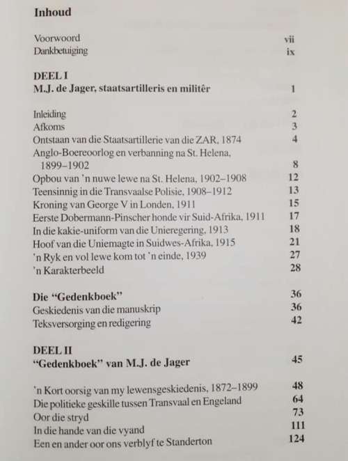Gedenkboek van M.J. de Jager ~ ingelei, vertaal, bygewerk en geannoteer deur Awyn P Smit (kleinseun)