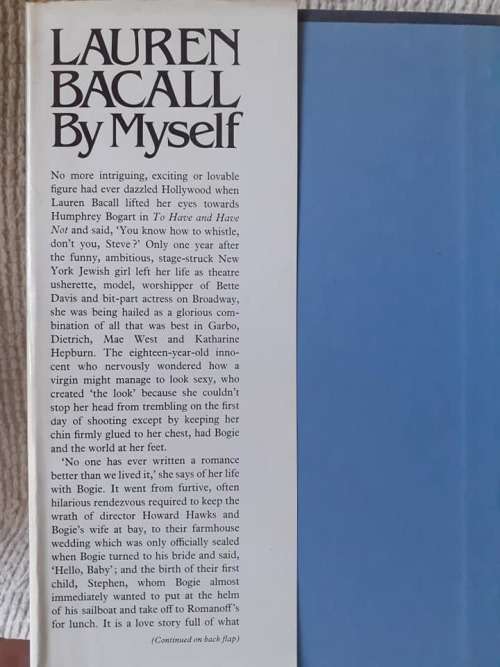 By Myself ~ Lauren Bacall