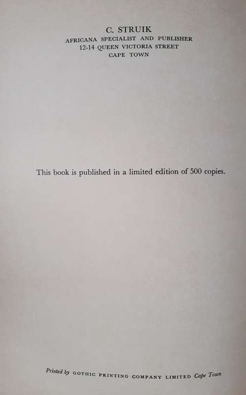 Catalogue of South African Books & Pamphlets ~ George McCall Theal