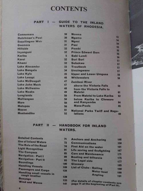 (rare) Handbook & Guide to Rhodesian Waters ~ Stanley C Trethowan ICD