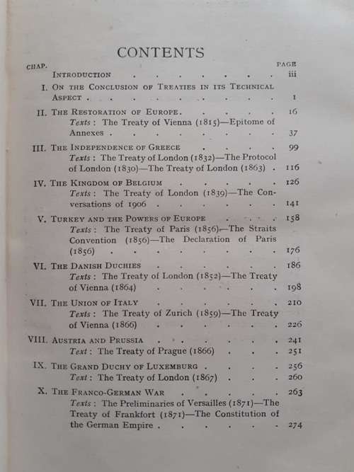 The Great European Treaties of the Nineteenth Century ~ edited by Oakes / Mowat