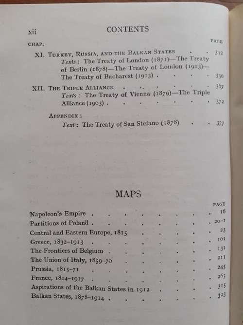 The Great European Treaties of the Nineteenth Century ~ edited by Oakes / Mowat