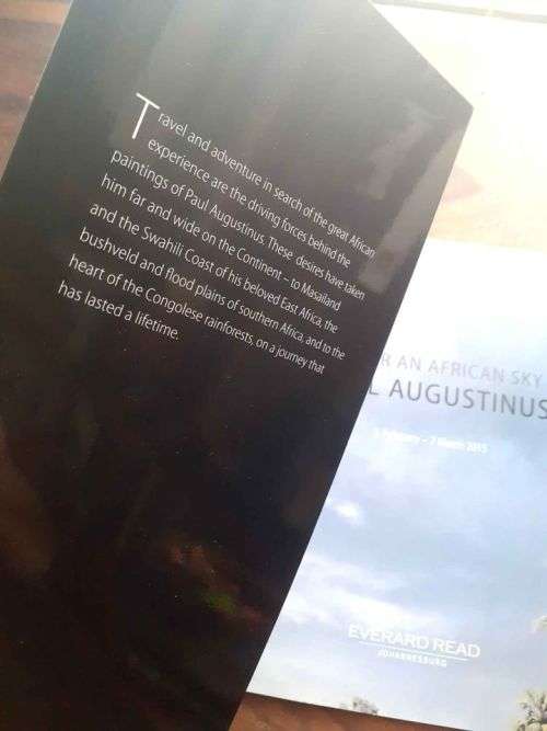 Under An African Sky ~ Paul Augustinus (Exhibition Catalog)
