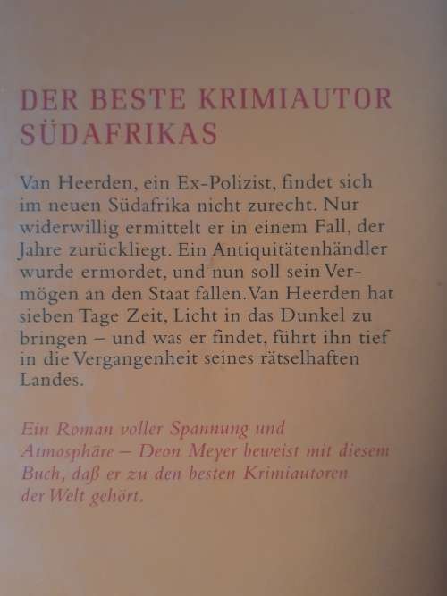 (German) Tod Vor Morgen Grauen ~ Deon Meyer
