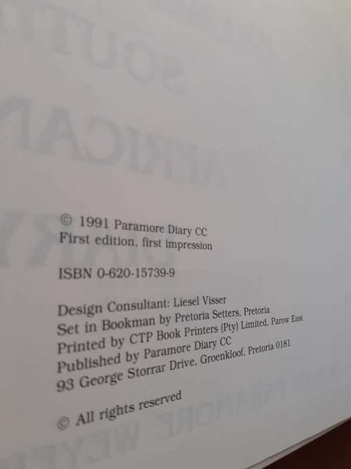 The Evergreen South African Diary ~ Susan Paramore Weyers