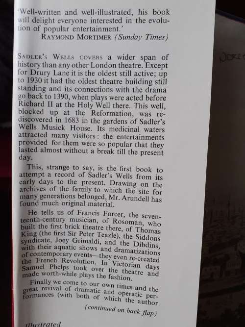 The Story of Sadler`s Wells ~ Dennis Arundell