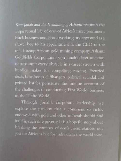 Sam Jonah and the Remaking of Ashanti ~ A A Taylor