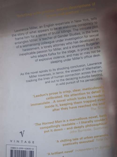 The Horned Man ~ James Lasdun