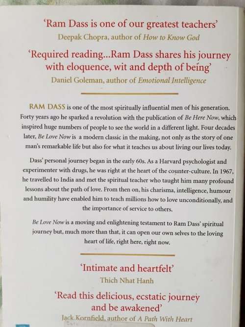 Be Love Now ~ Ram Dass
