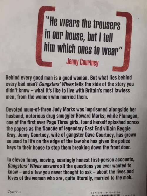Underworld UK Gangsters` Wives ~ Tammy Cohen